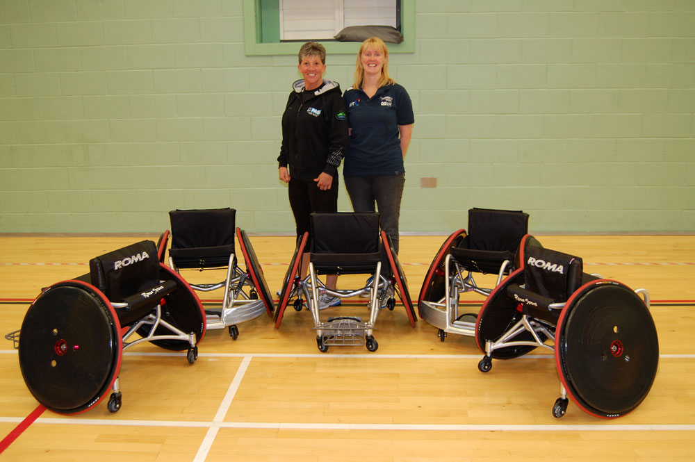 Amanda and Vicky at Llandarcy Sports Academy
