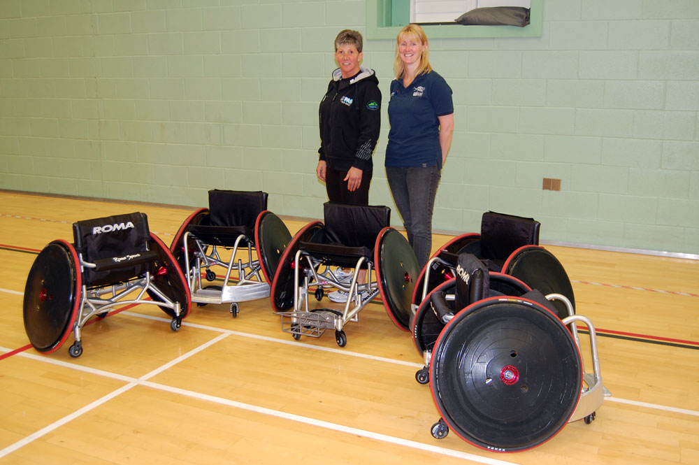 Amanda and Vicky at Llandarcy Sports Academy